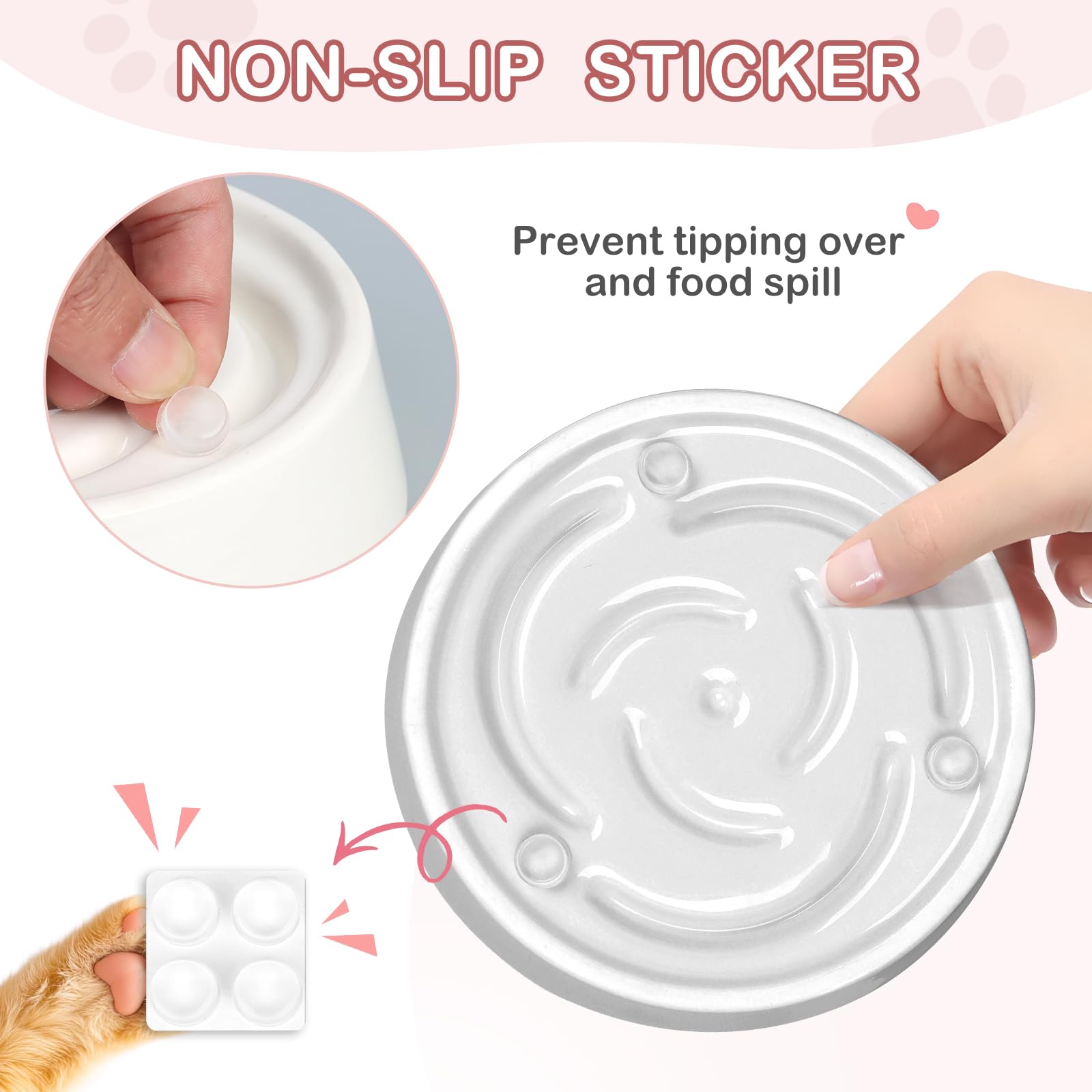 TRUVIC non-slip stickers provide floor traction for steadier meals