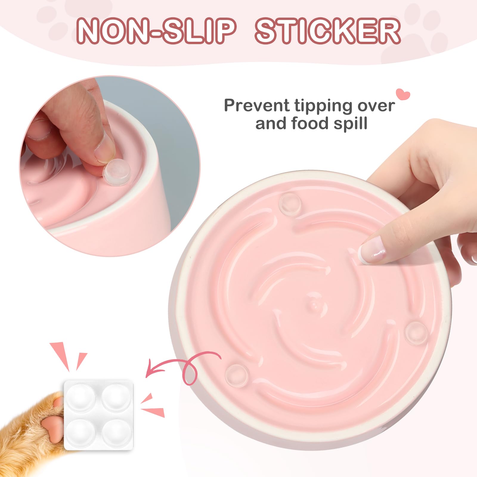 TRUVIC non-slip stickers keep the bowl steady during meals