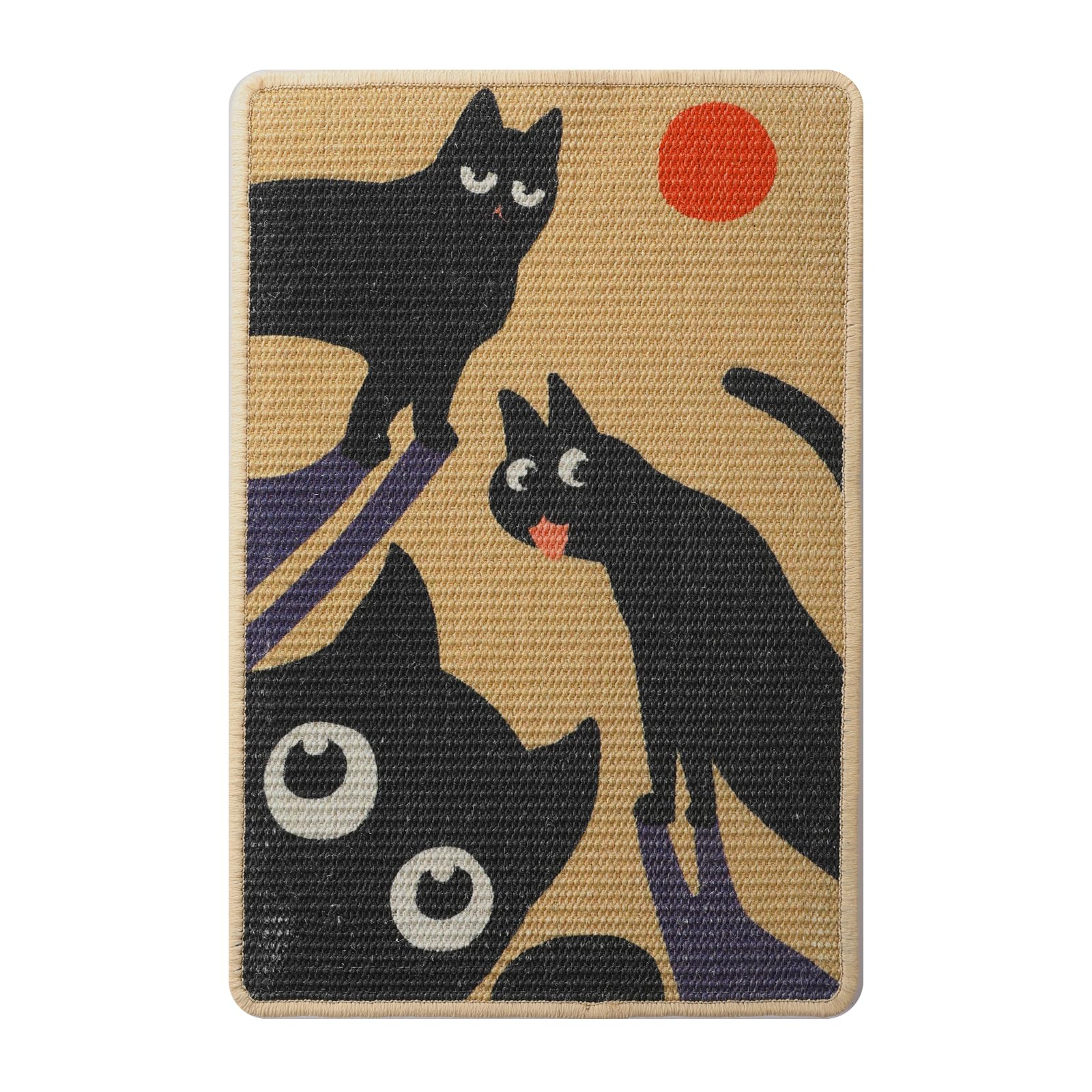 Truvito easy-clean scratcher mat simplifies fur pickup and keeps living space tidy.