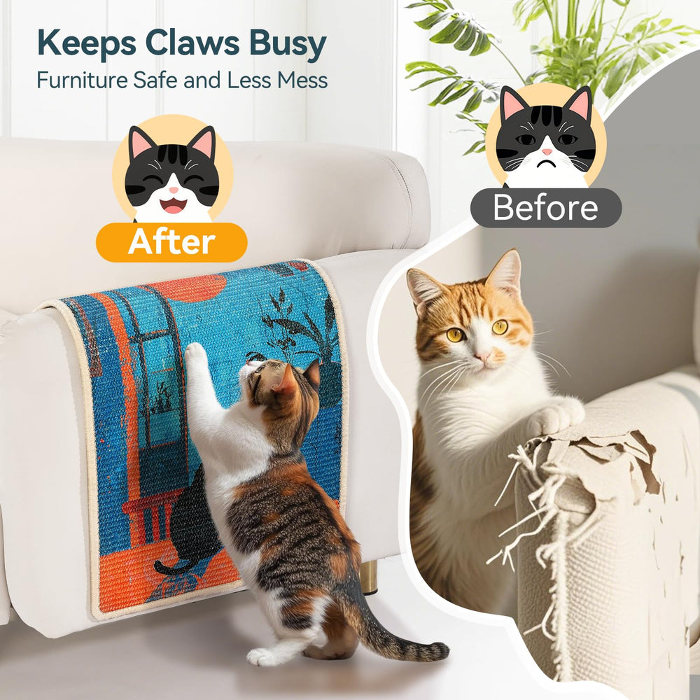 Truvito durable stitching on scratch mat stands up to daily use and kneading.