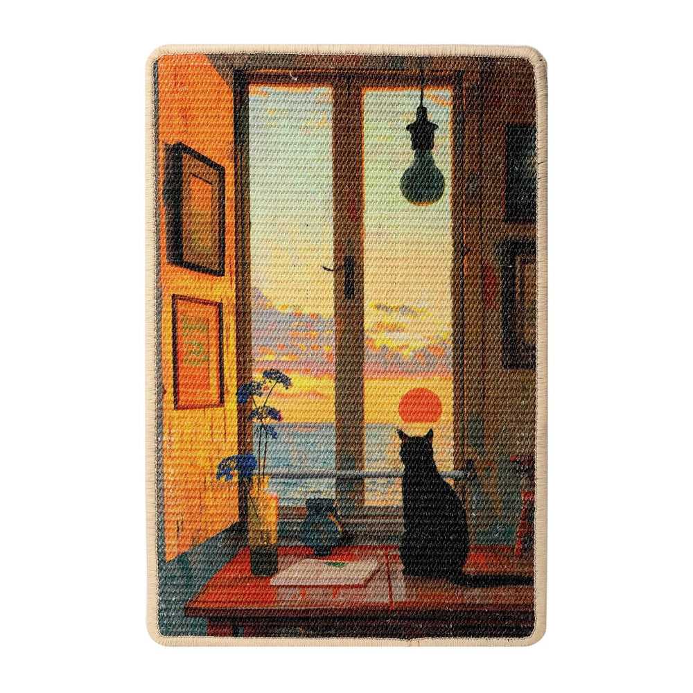 Truvito sunrise aesthetic scratcher mat blends with decor