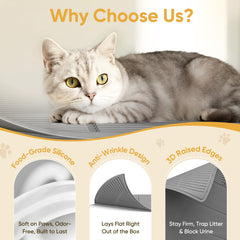 TRZZ XXL anti-slip base image demonstrates stable placement on floors for multi-cat homes.