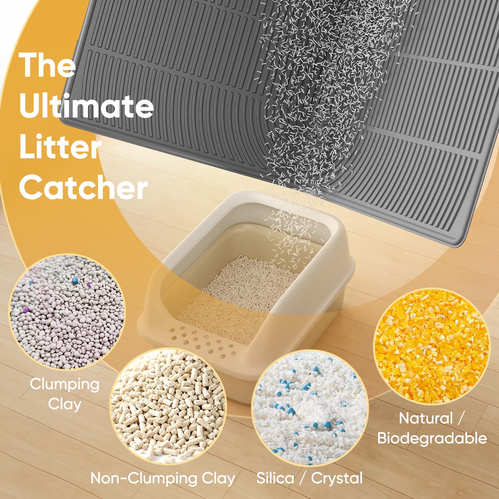 TRZZ gray color option complements modern home decor while guarding floors.