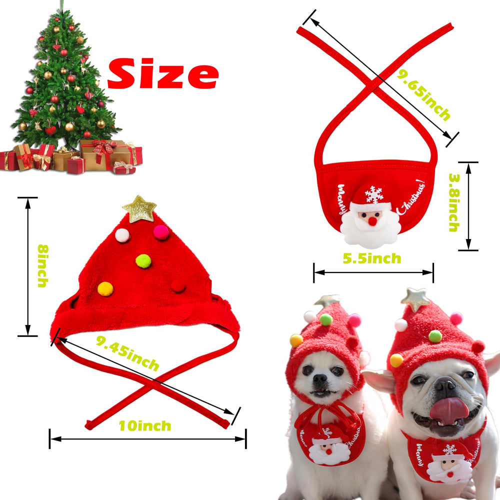 TS-MAYKA Santa hat for dogs adds cute charm to Christmas outfits.