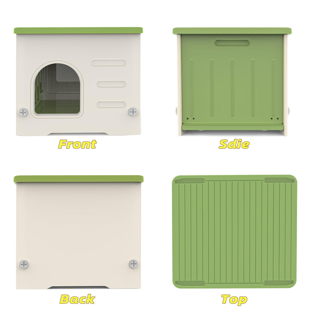 TSEHOOHOO Stackable Cat House weatherproof-sealed conveys windproof and waterproof shelter across seasons.