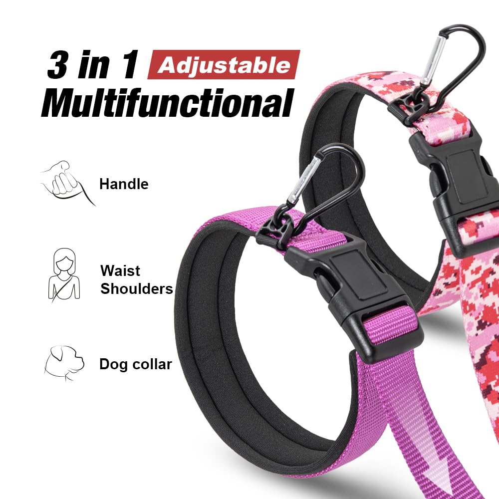 TSPRO asa acolchada camuflado rosa para caminatas largas sin fatiga.