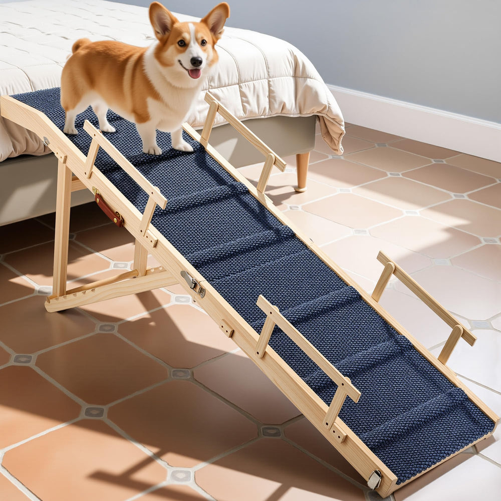 Tsukiko dog ramp bed rails landing platform for secure bed access
