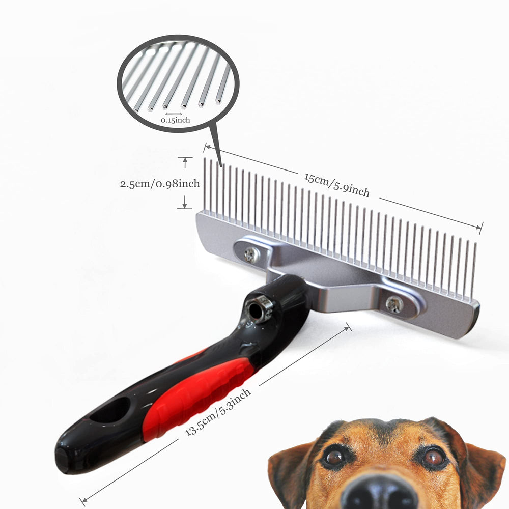 Tsxurepaw long-hair dog brush helps detangle and smooth large breeds