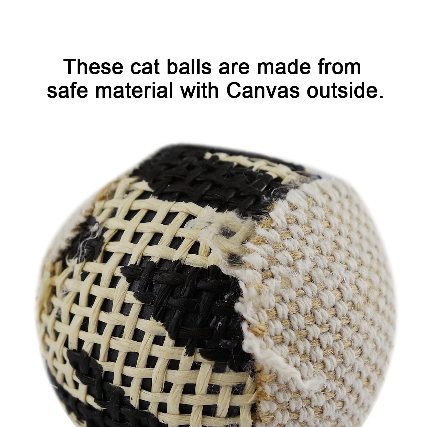 TTcat canvas cat ball kitten-friendly for exploration and exercise.