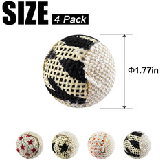 TTcat canvas cat ball close-up highlights durable canvas texture for safe paw contact.