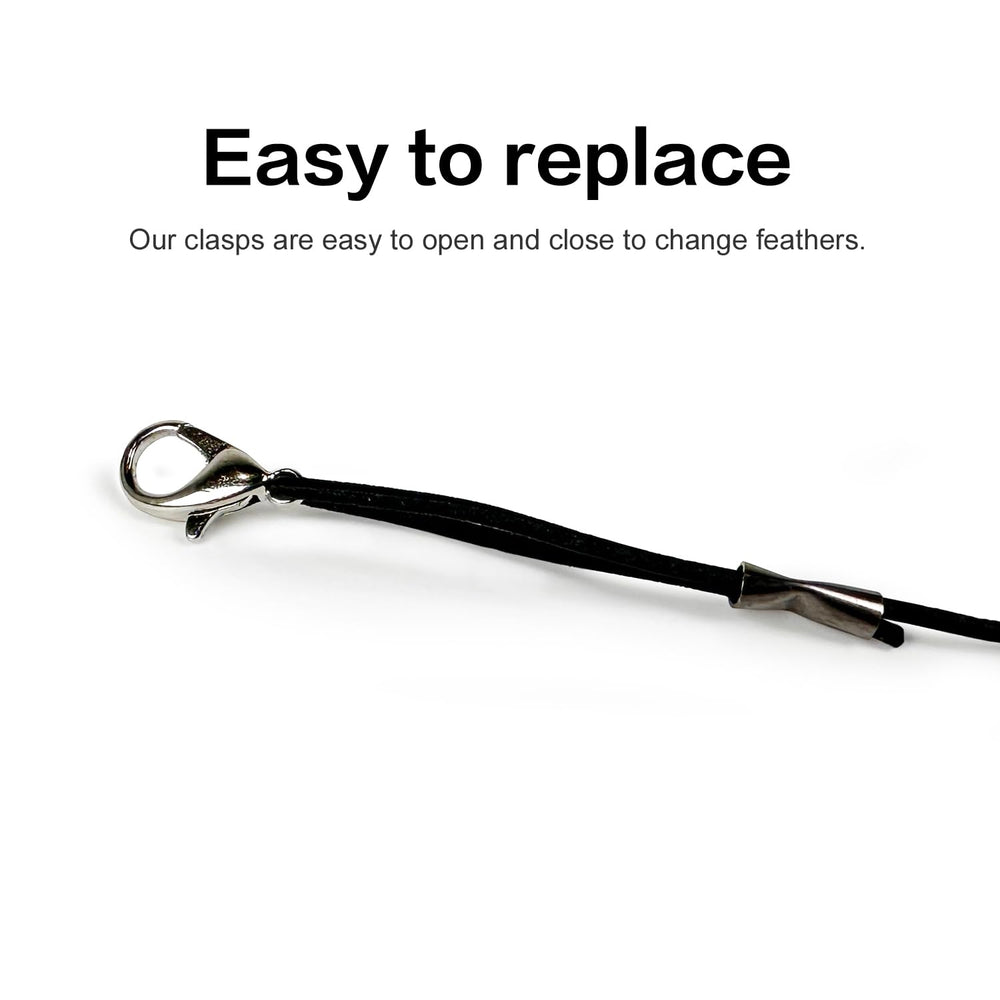 TTcat Cat Feather Wand Toy adjustable length helps engage cats in any room.