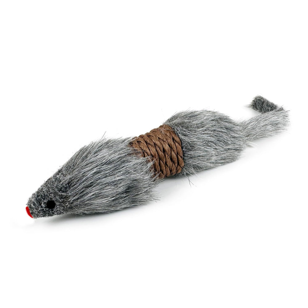 TTcat cat mice toy faux-fur cover offers soft texture for cozy nuzzles.