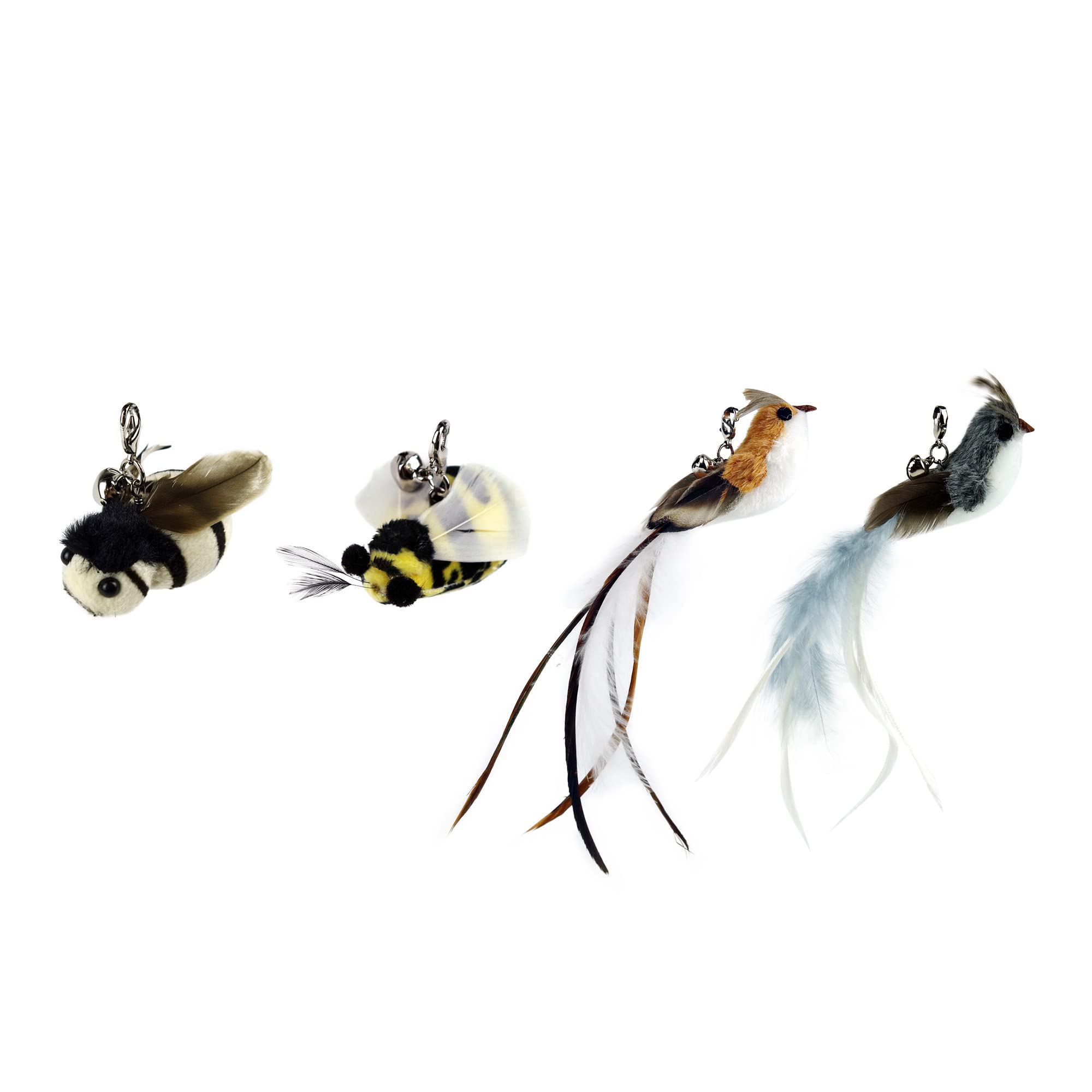 TTcat bird-feather refill sparks active hunting play.