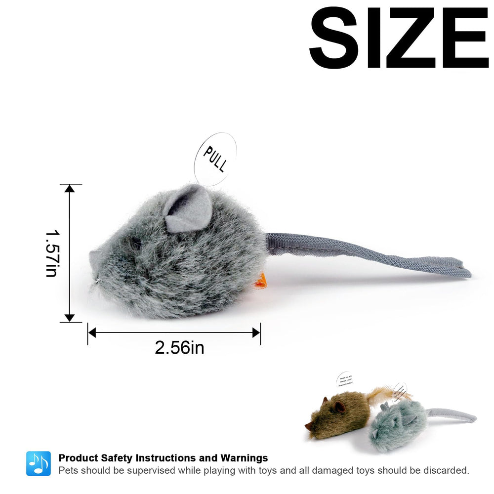 TTcat cat toy squeaky action: realistic chirp encourages pounce and chase behaviors.