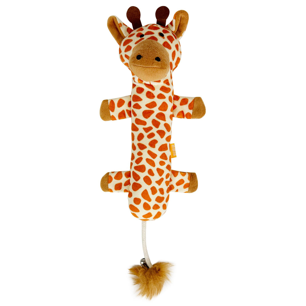 TTcat catnip-silvervine pillow giraffe front view for calming, engaging play