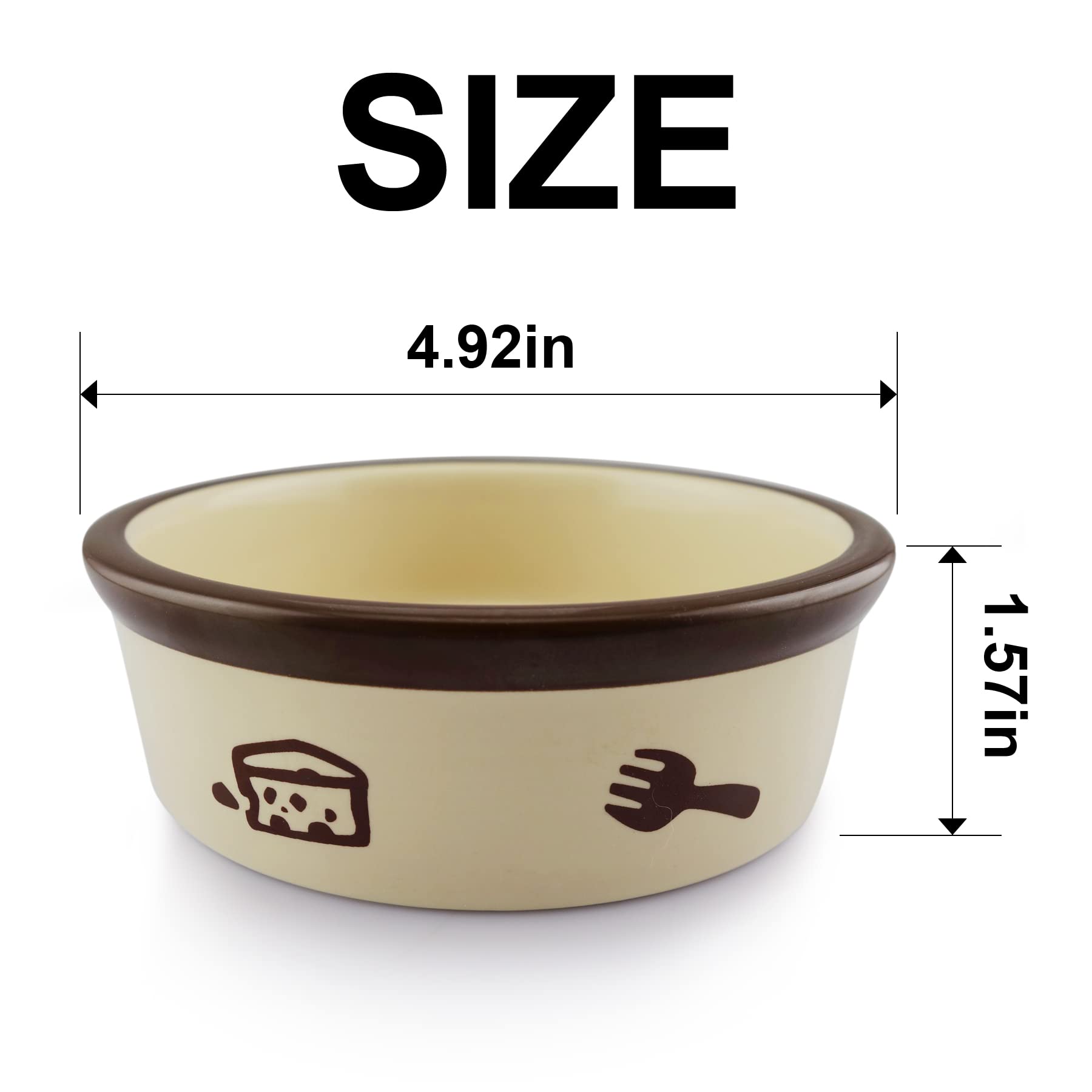 TTcat ceramic cat bowl with cute cartoon pattern for home décor.