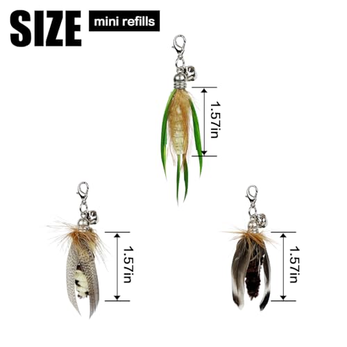 TTcat Feathe clip mechanism—durable clasps for quick feather changes.