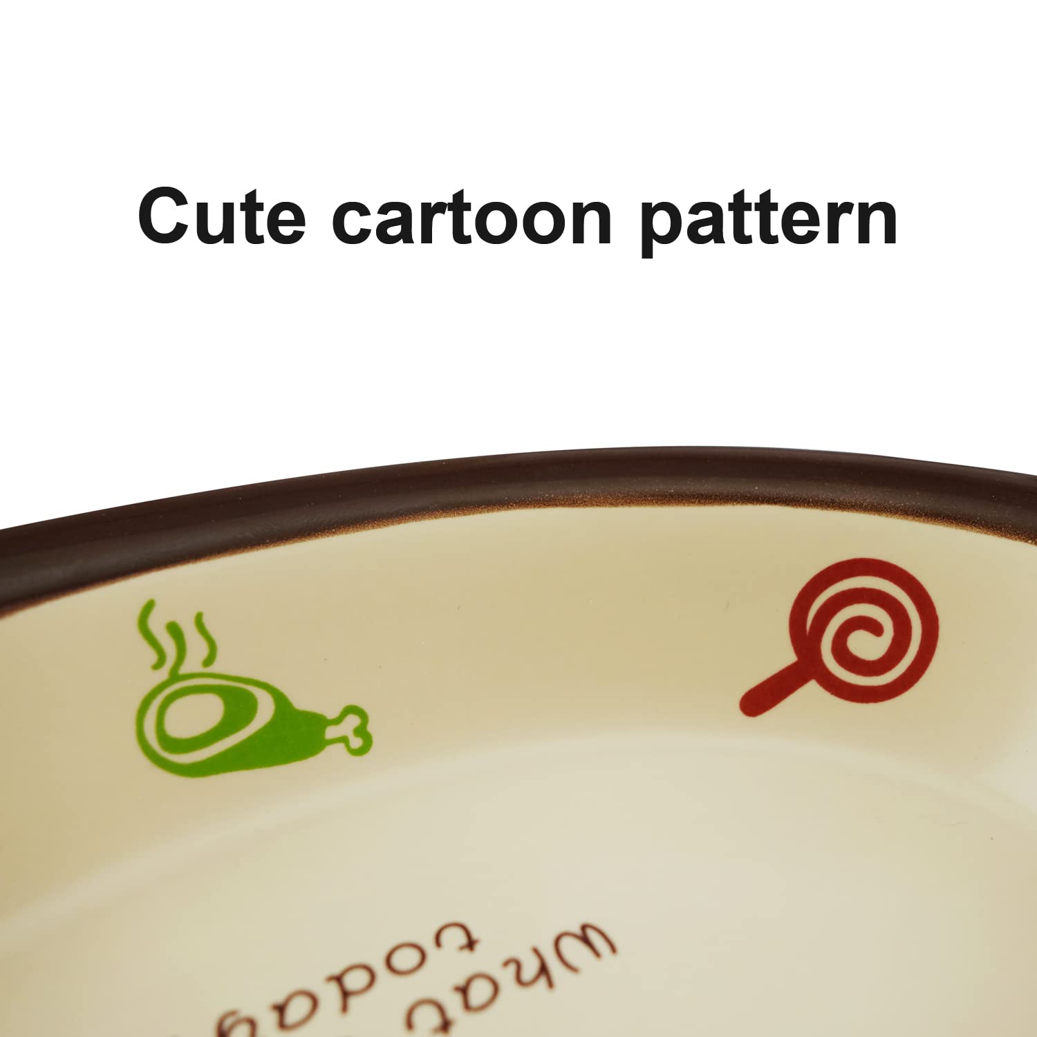 TTcat Oval Ceramic Cat Food Bowl gift design adds a cute, modern touch to homes of cat lovers.