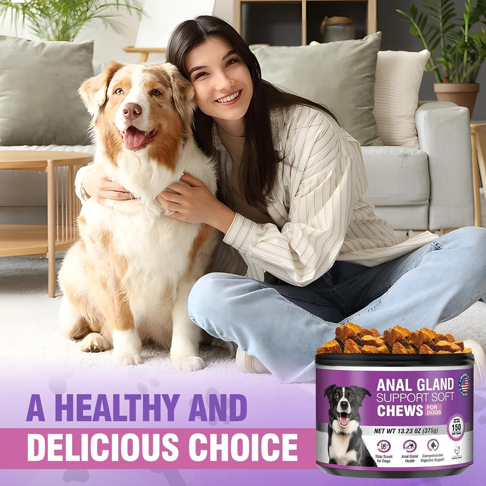 TTIXRL dog anal gland soft chews bowl-treat scene for training and daily use