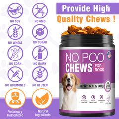 TTIXRL No Poo Chews probiotics and enzymes close-up