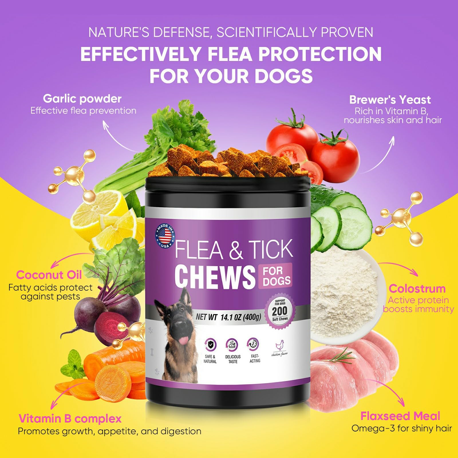TTLXBL chicken flavor dog chewables pieces ready for easy administration