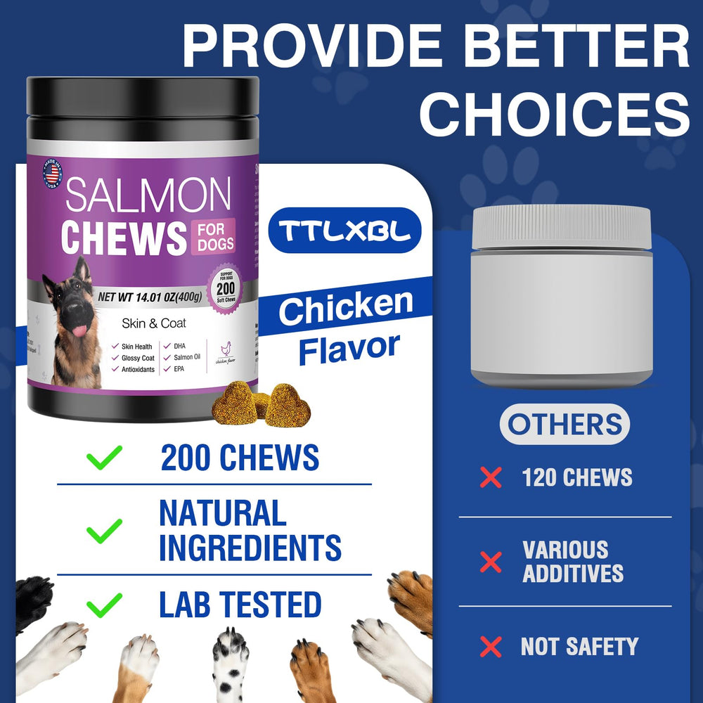 TTLXBL made in USA Omega-3 chews reinforcing product quality and safety.