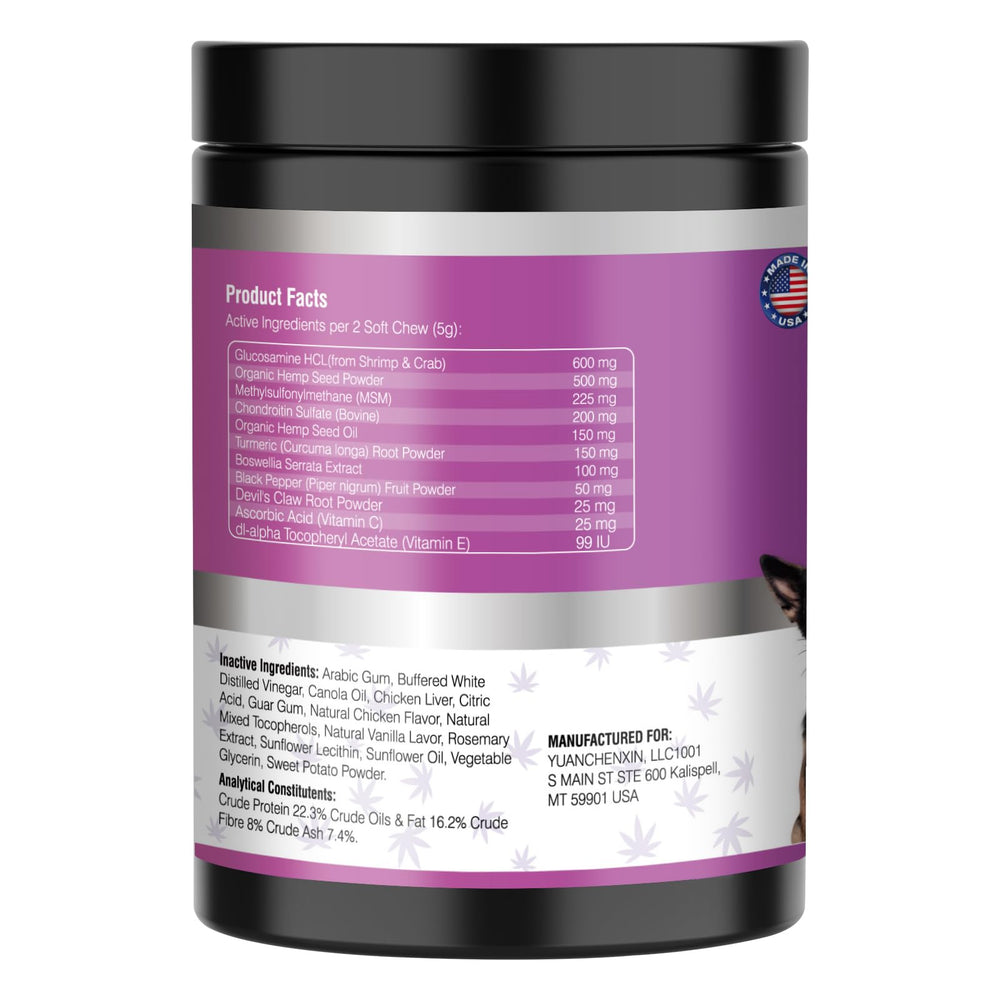 TTLXRL hip and joint chews in home setting show easy daily routine integration.