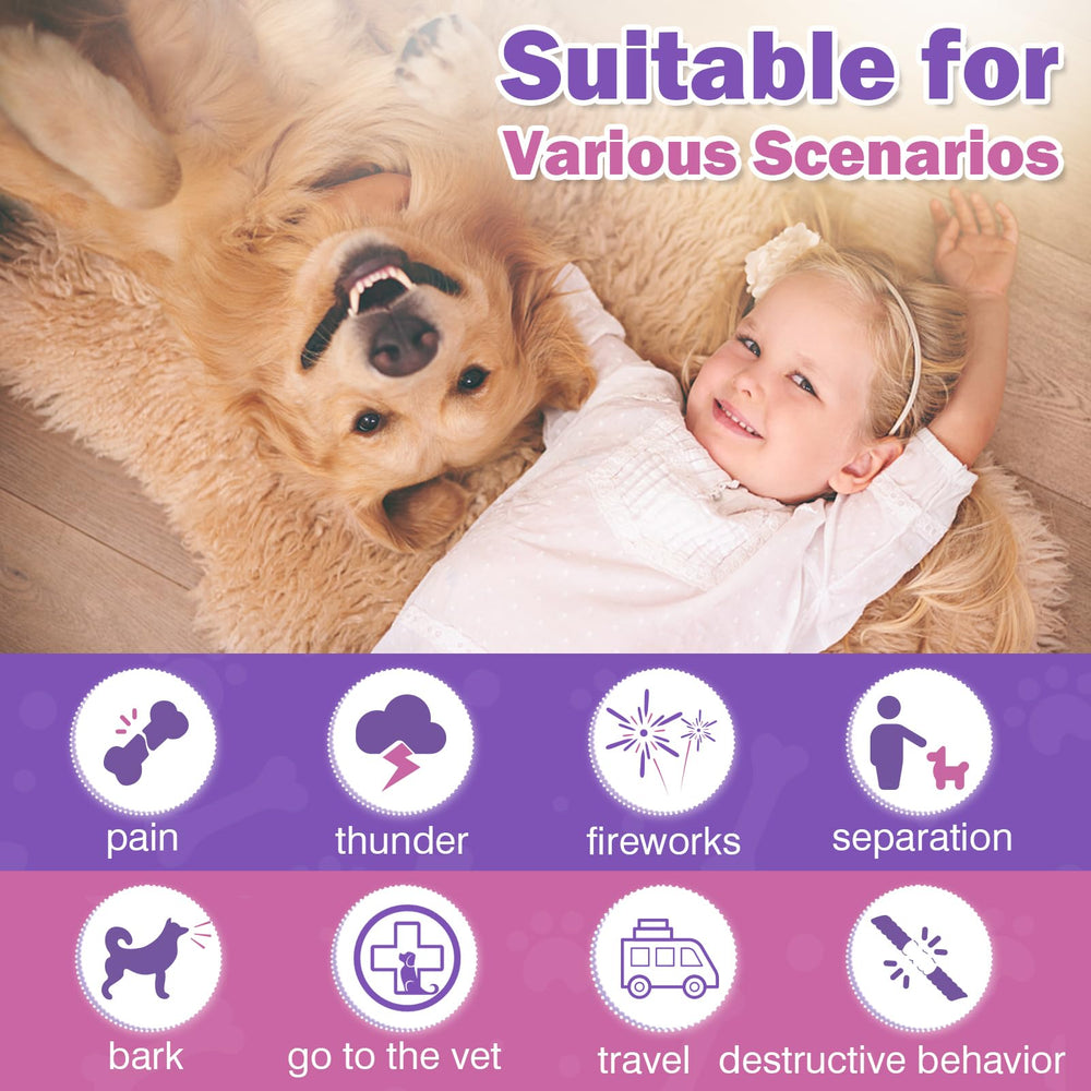 TTLXRL ingredients label for hemp calming chews highlighting natural botanicals