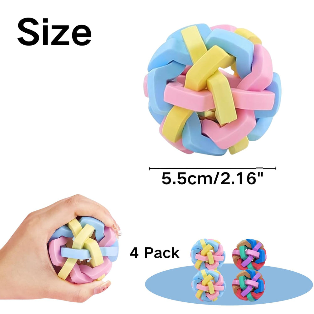 TTMIMIK ferret bell ball closeup with built-in bells for interactive play.