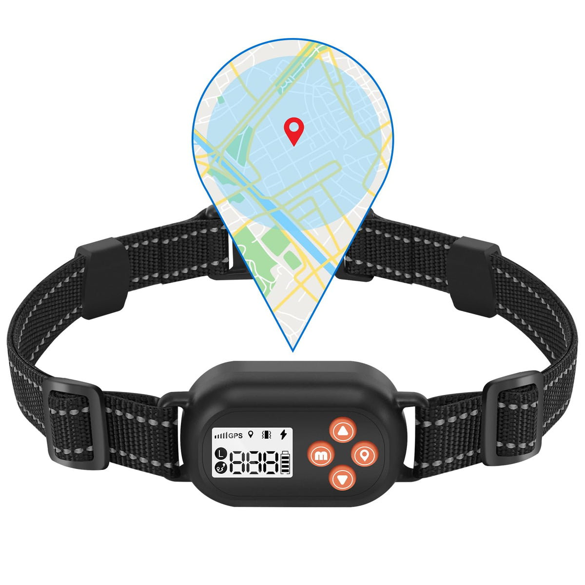 TTPet GPS fence front view showing compact setup for outdoor safety