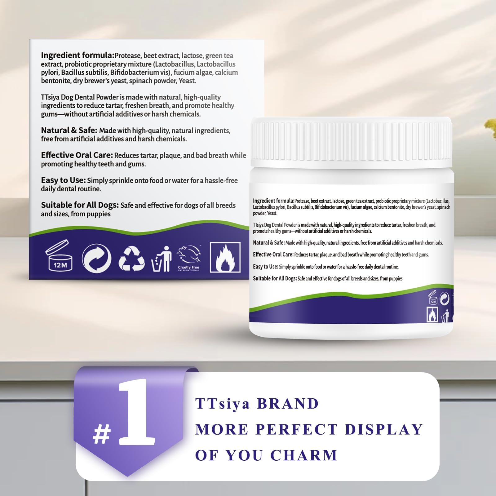 TTsiya all-breeds-dog-care visual conveys suitability for dogs of all sizes