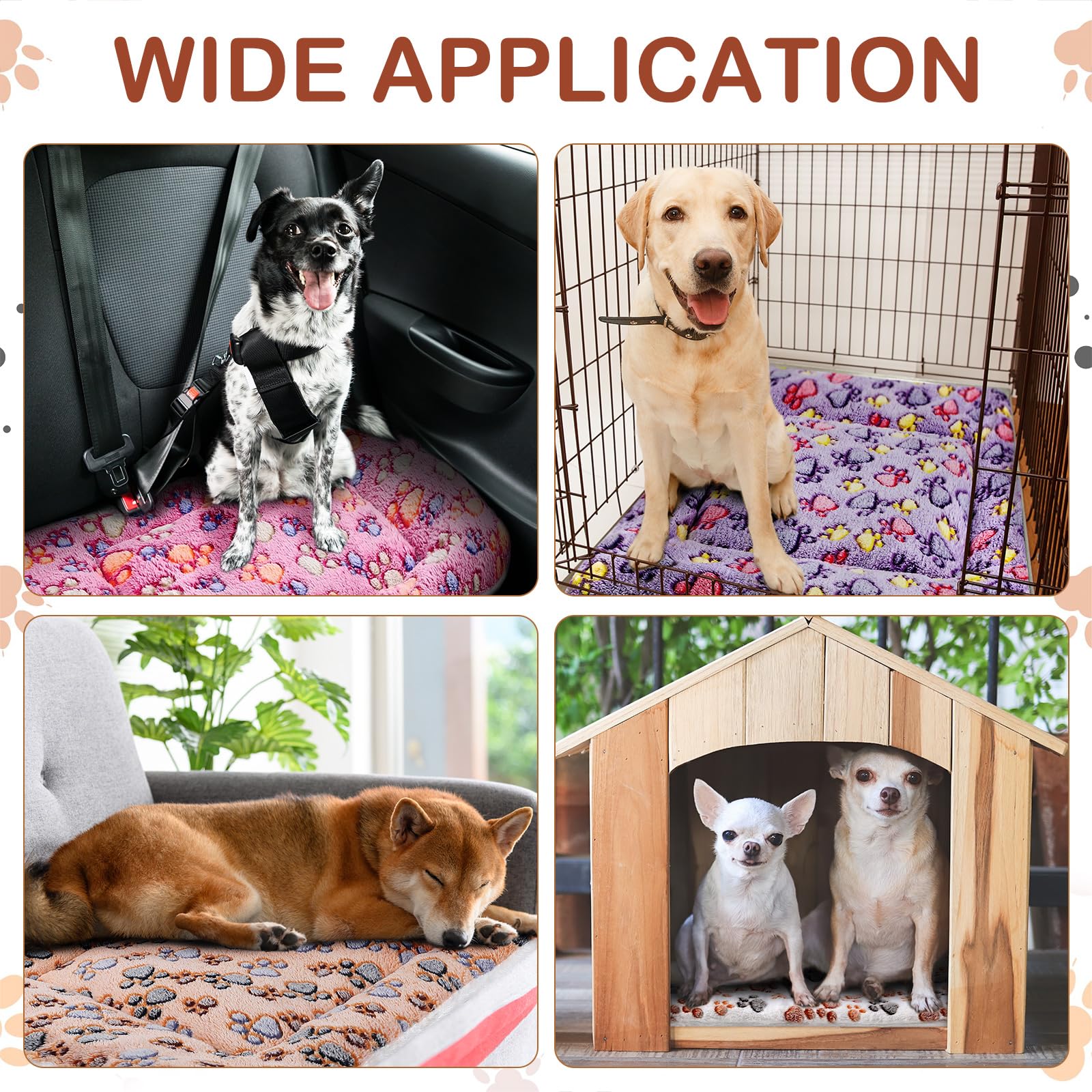 Tuanse coral velvet small-animal bed mat offers soft, washable comfort in crates.