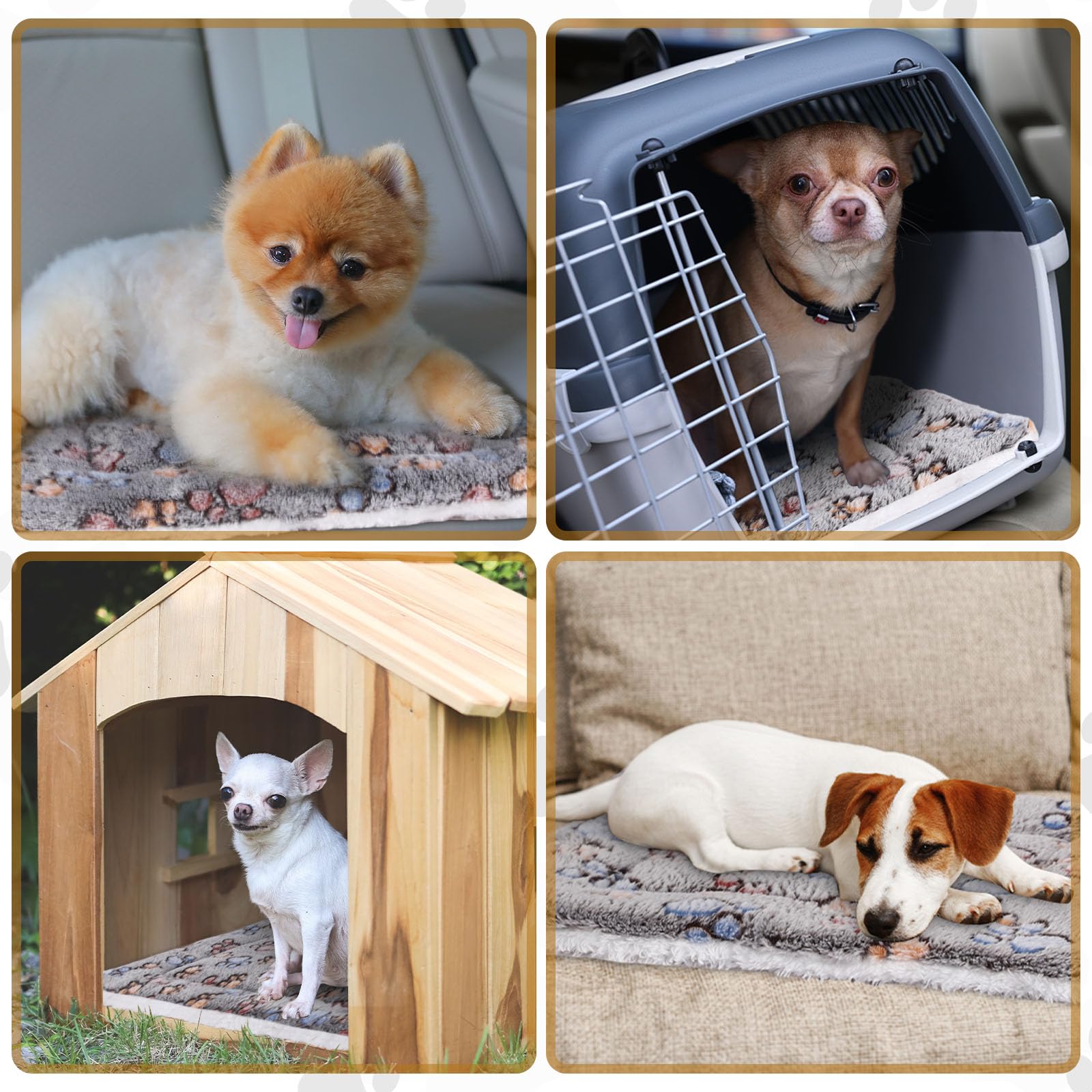 Tuanse bed pad in crates and carriers offers portable comfort during travel.