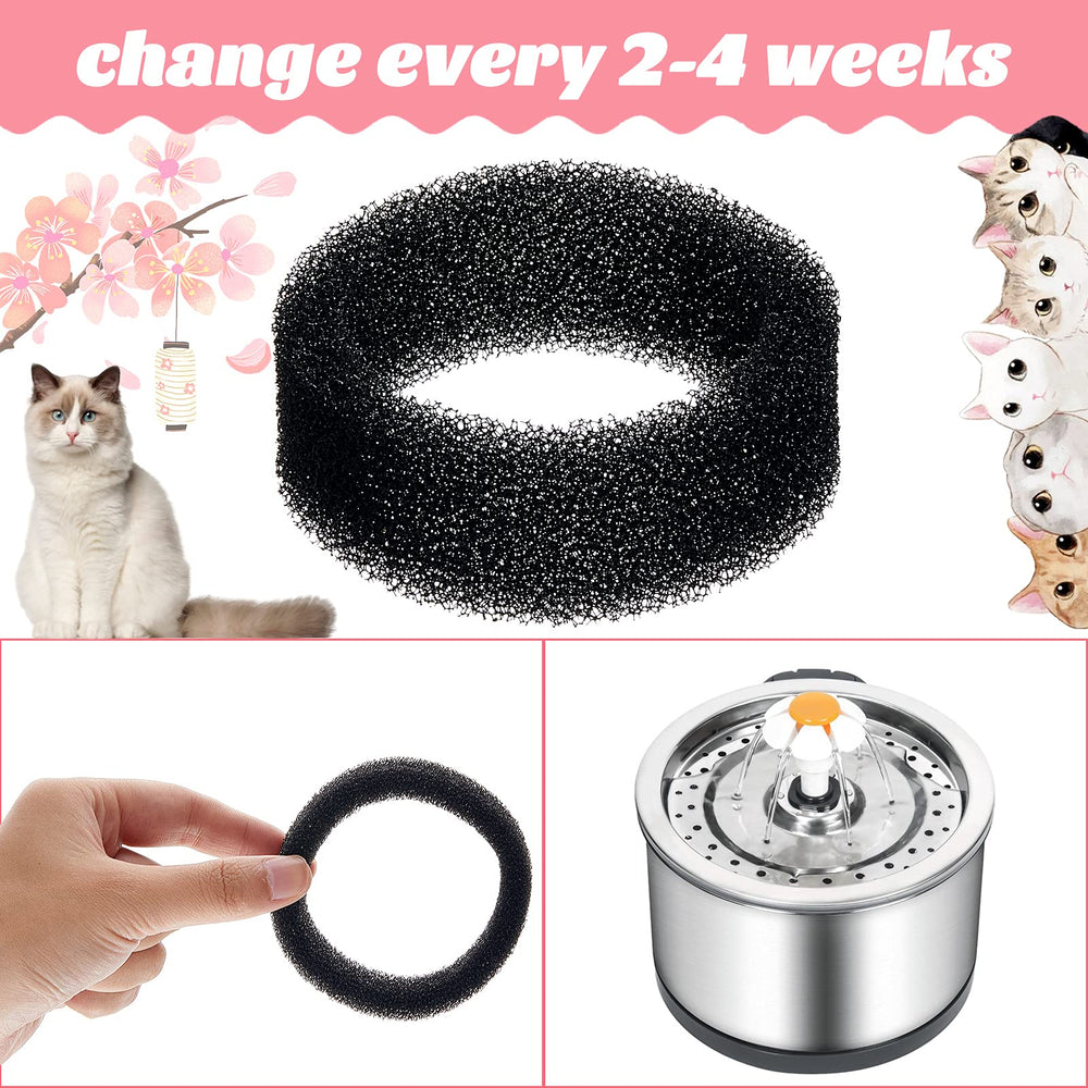 Tuanse fountain filtration in action reduces dust and hair in water