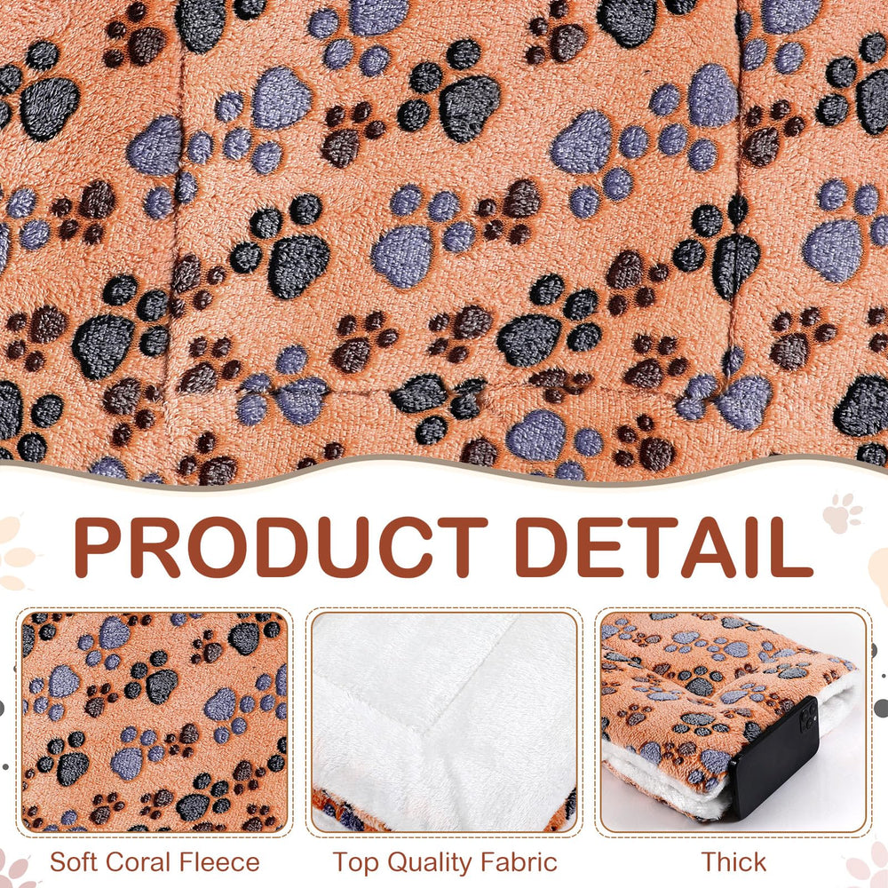 Tuanse reversible paw-pattern mat adds color variety for crates and carriers.