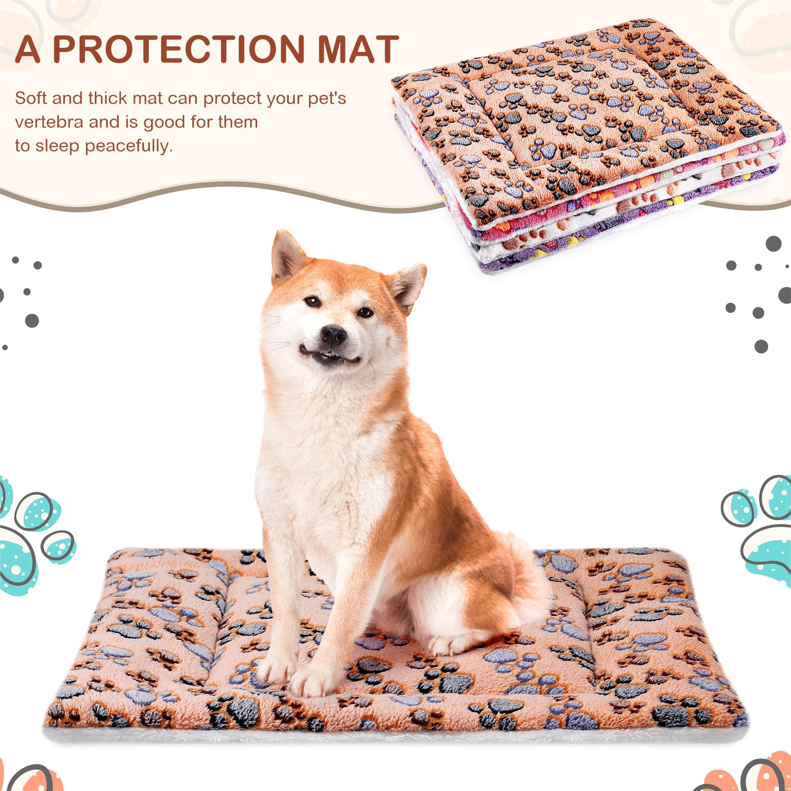 Tuanse washable pet bed mat simplifies cleaning after playtime and travel.
