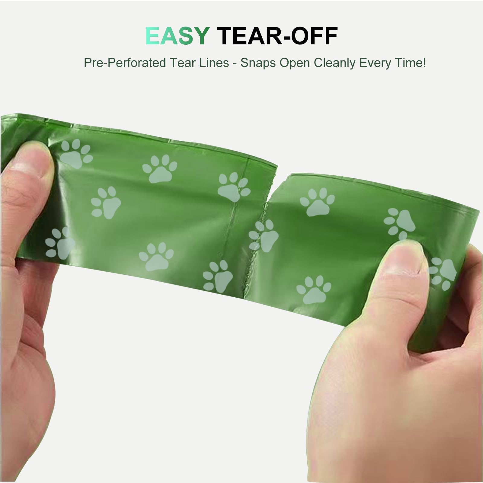 Tubasion 9x13-inch poop bags size ideal for small to large dogs on walks.
