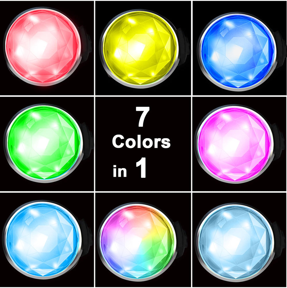 Tubasion color-changing dog light with cycling RGB for standout nighttime walks.