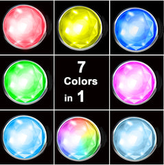 Tubasion color-changing dog light with cycling RGB for standout nighttime walks.