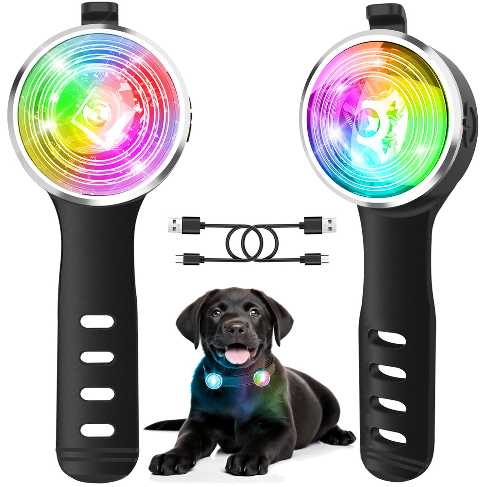 Tubasion dog lights eight-mode beam for safer night walks.