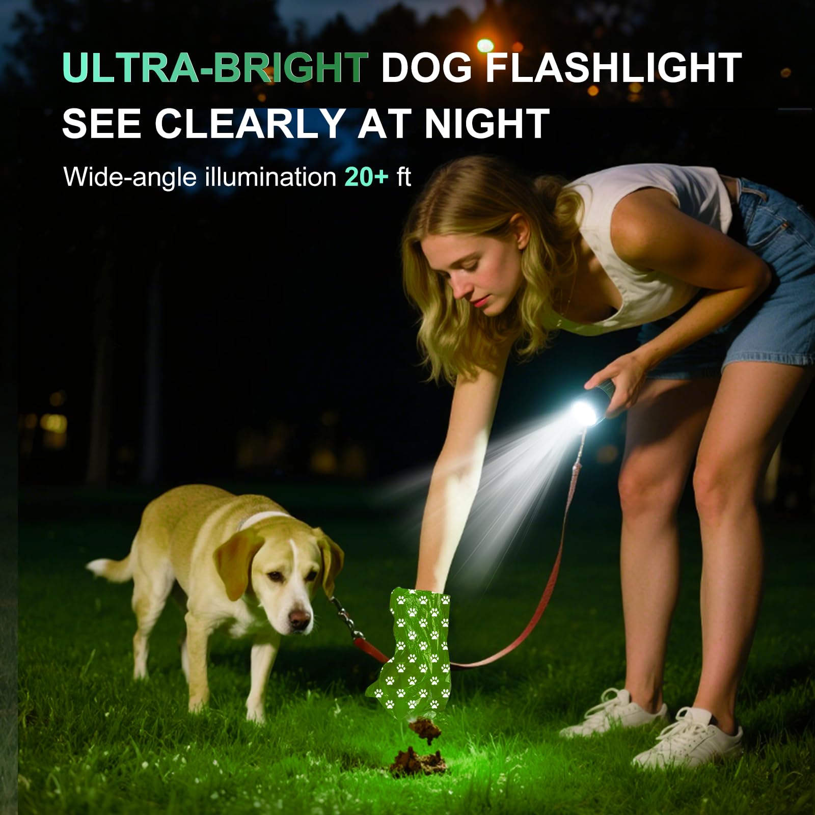 Tubasion IPX6 waterproof dog poop dispenser shown in rainy weather