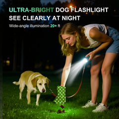 Tubasion IPX6 waterproof dog poop dispenser shown in rainy weather