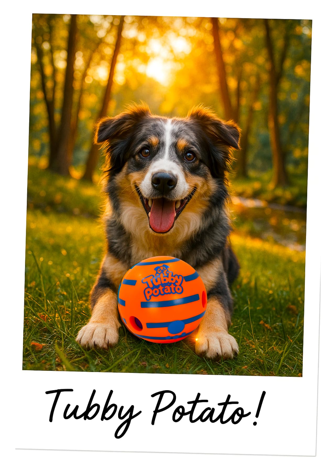 Tubby Potato Tater Tumbler engages dogs of all sizes in active play.