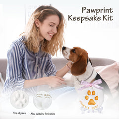 Tubuui paw print kit demonstrates a simple 3-step process to create keepsakes