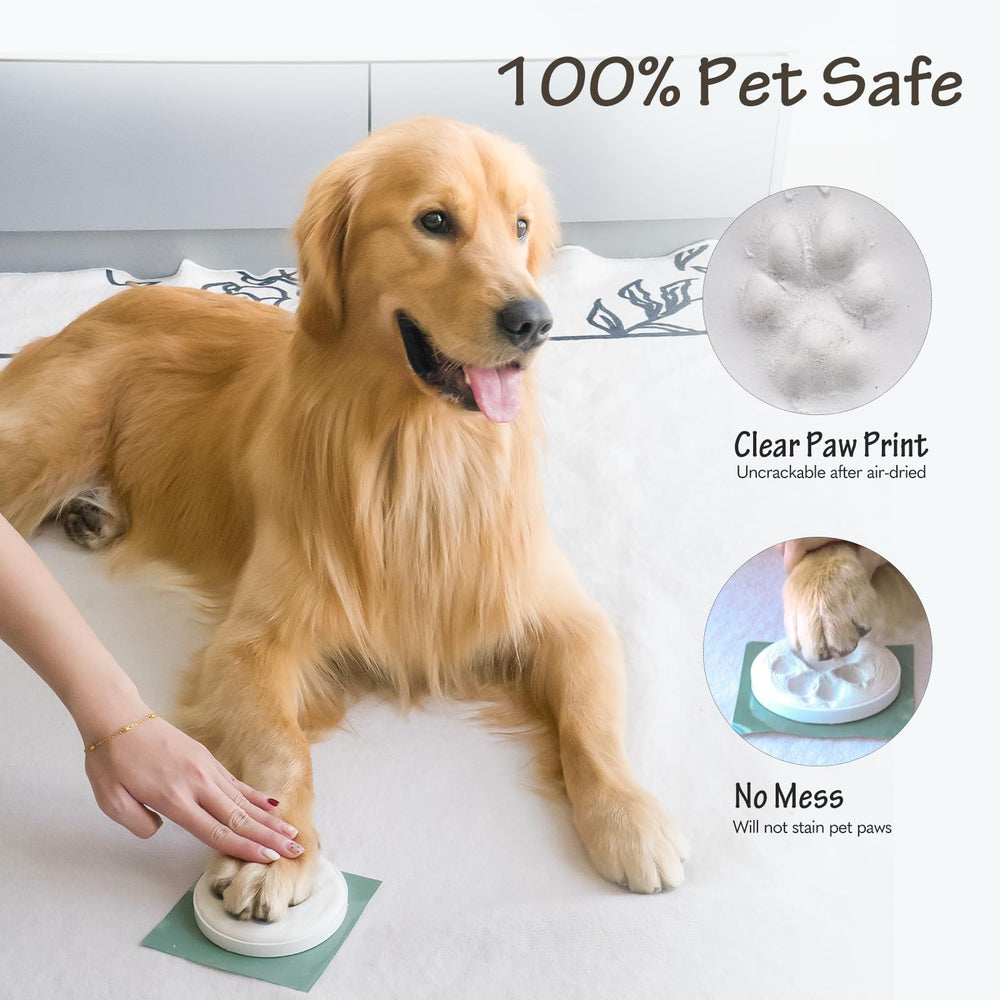 Tubuui paw print kit displayed on wall or Christmas tree