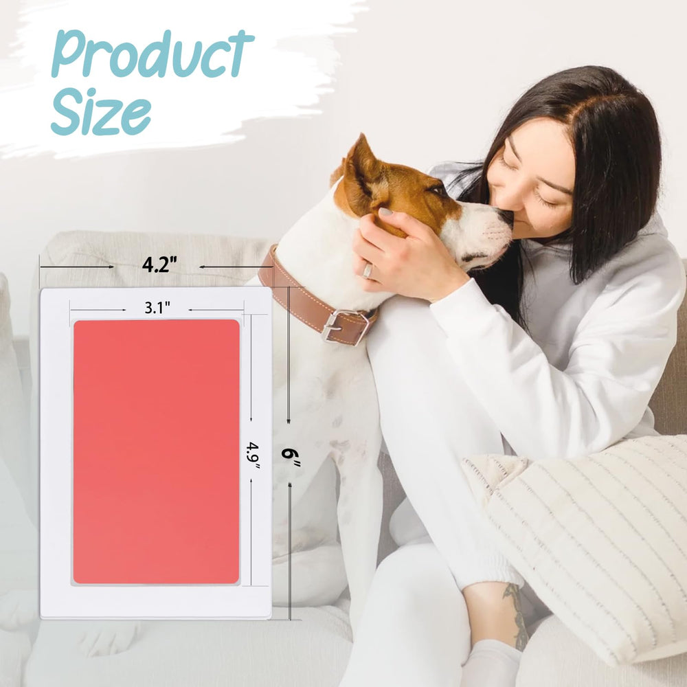 Tubuui paw print kit image shows paw and nose prints for dogs and cats as keepsakes.