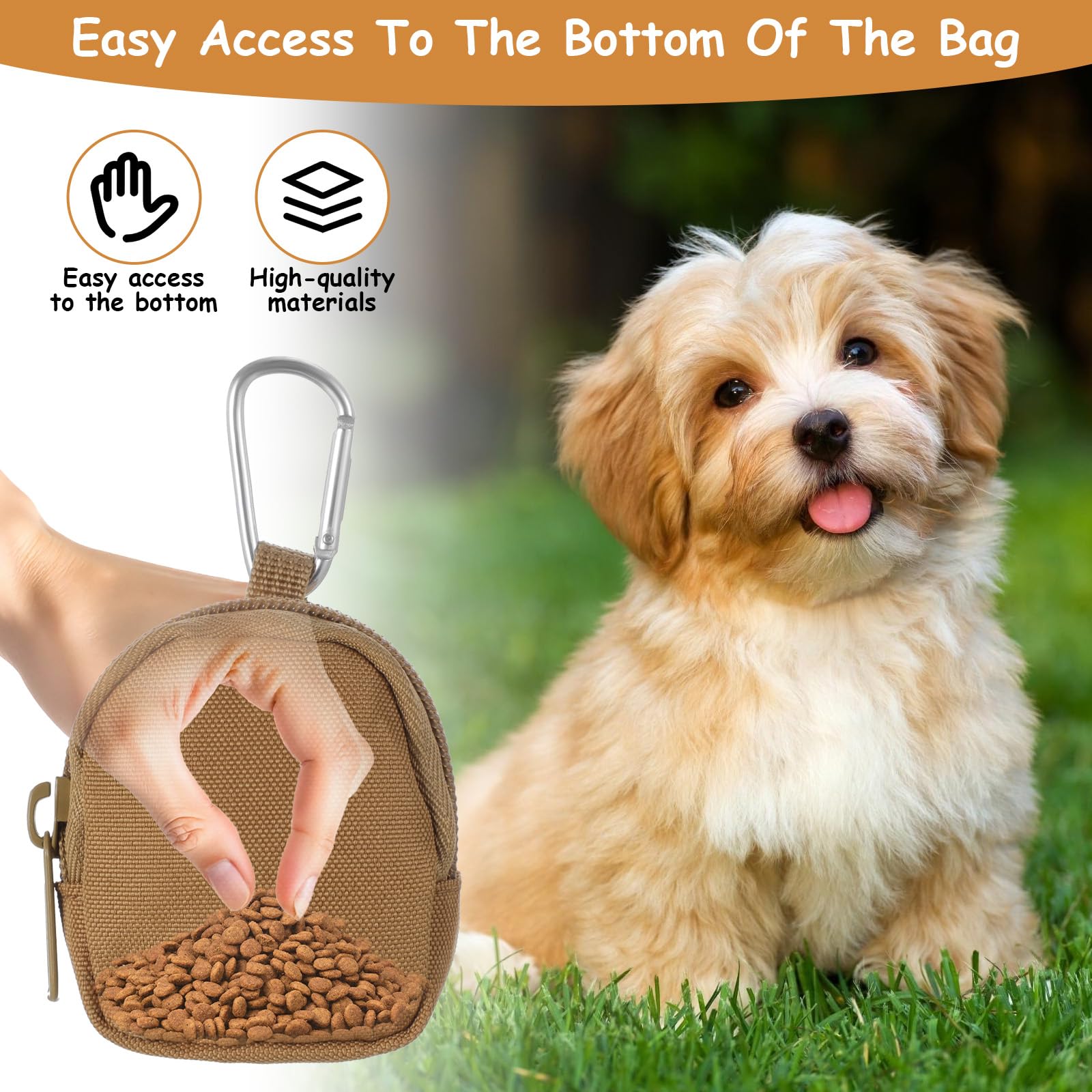 Tucnoeu one-handed training pouch offers quick treat access.