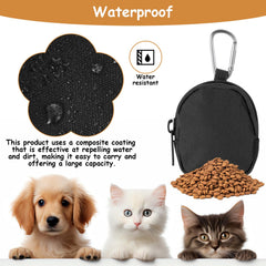 Tucnoeu waterproof Oxford cloth pouch keeps treats clean in rain.