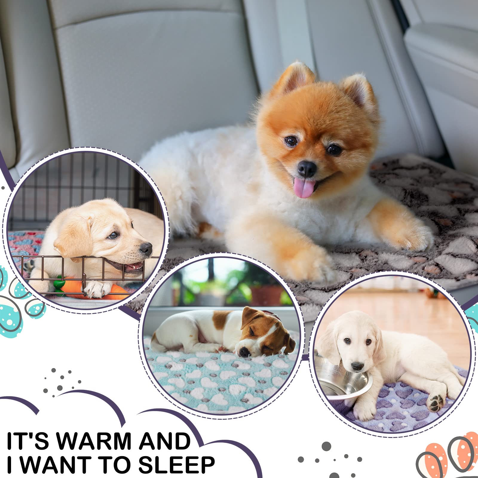 Tudomro 12x12 size fits cages, crates, or car travel.