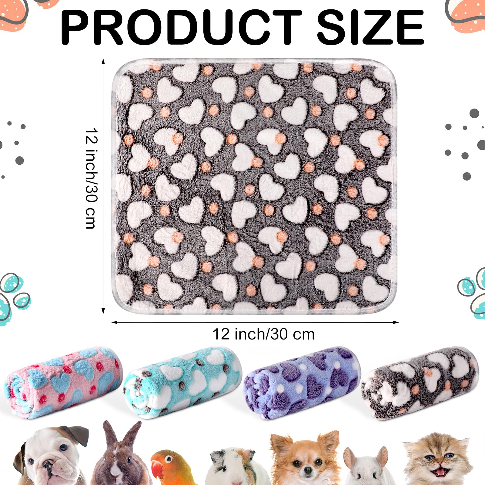 Tudomro soft fleece pet blanket creates a cozy cage liner.